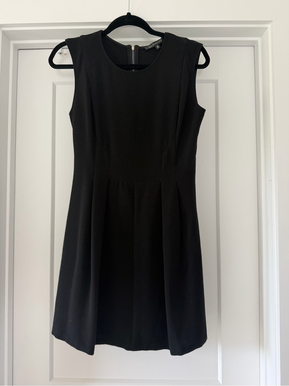 Dynamite Black Sleeveless Mini Fit-and-Flare Dress
